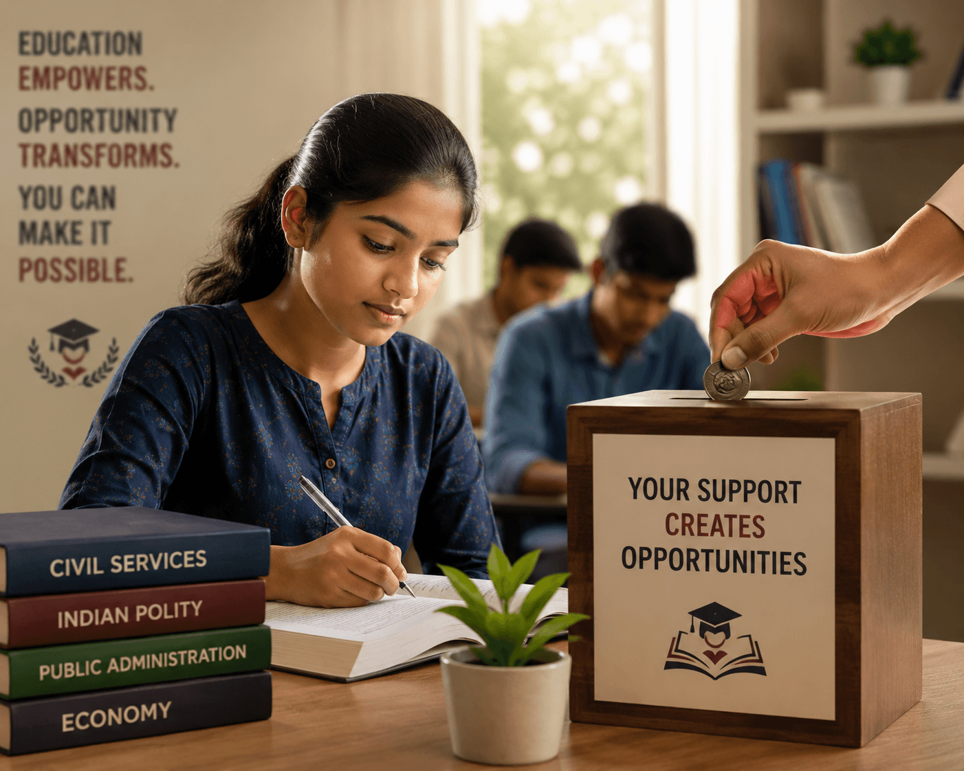 Supporting deserving students through education